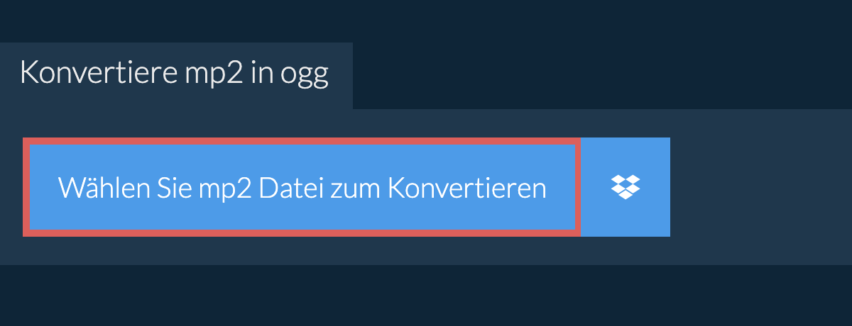 Konvertiere mp2 in ogg
