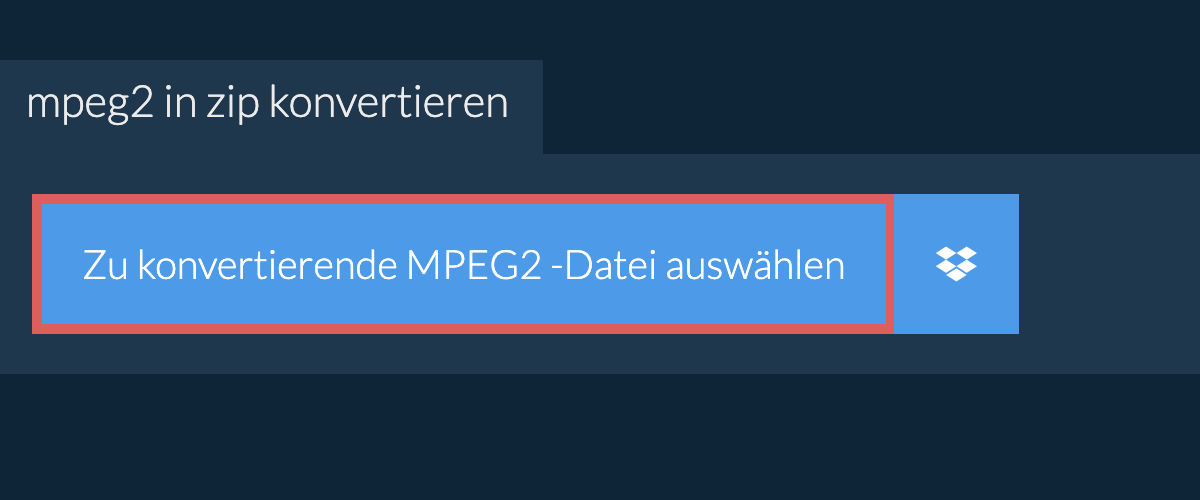 mpeg2 in zip konvertieren