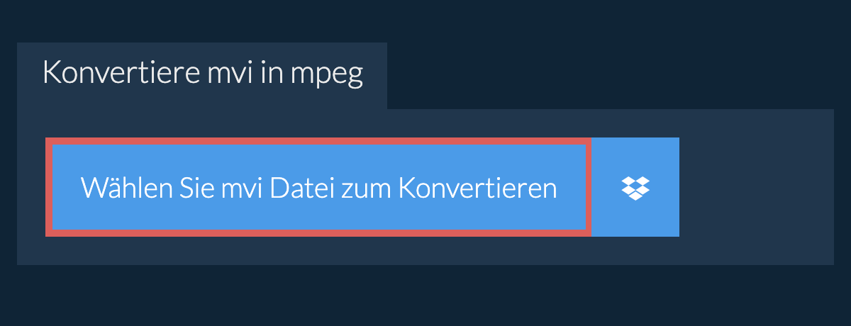 Konvertiere mvi in mpeg