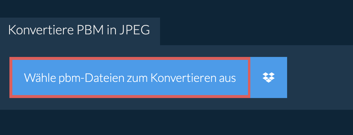 Konvertiere pbm in jpeg