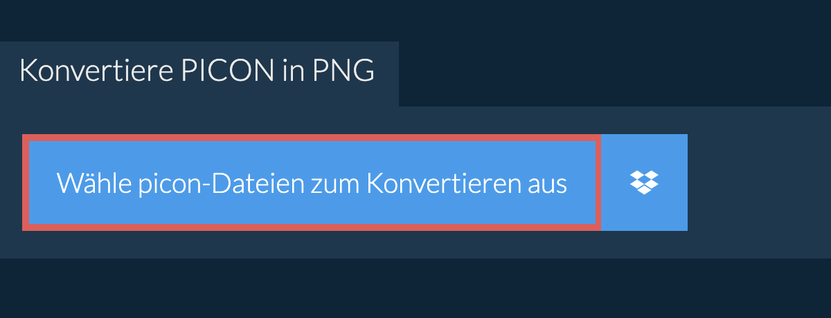 Konvertiere picon in png