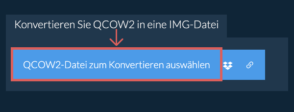 Konvertieren Sie QCOW2 in eine IMG-Datei