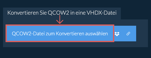 Konvertieren Sie QCOW2 in eine VHDX-Datei