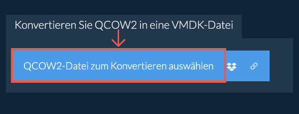 Konvertieren Sie QCOW2 in eine VMDK-Datei