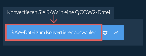 Konvertieren Sie RAW in eine QCOW2-Datei