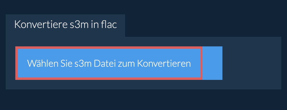Konvertiere s3m in flac
