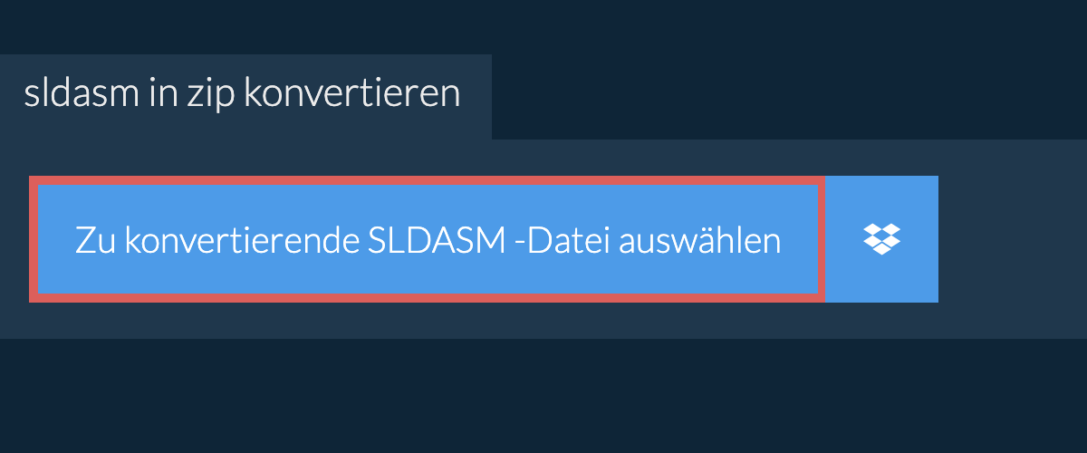 sldasm in zip konvertieren