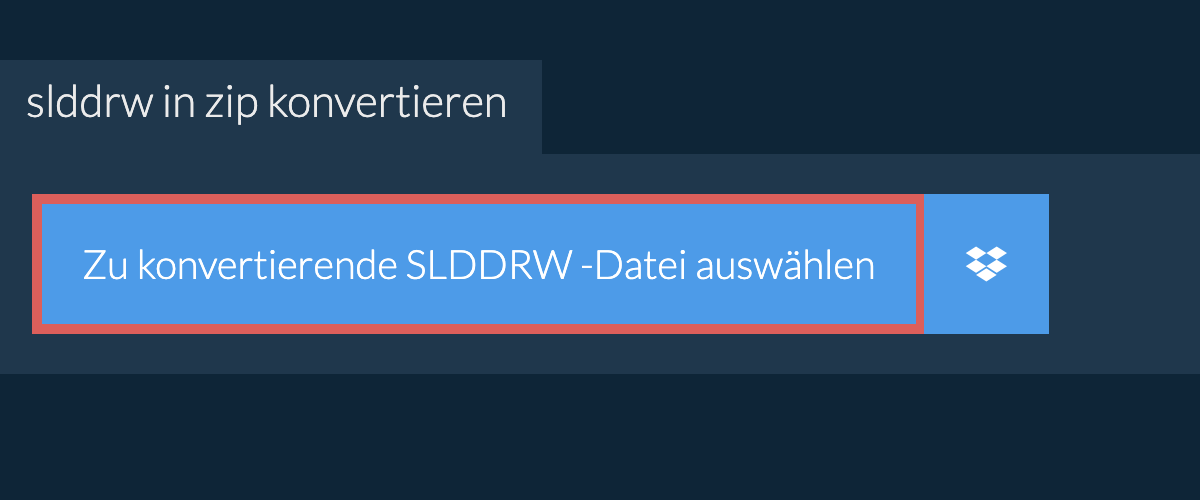 slddrw in zip konvertieren