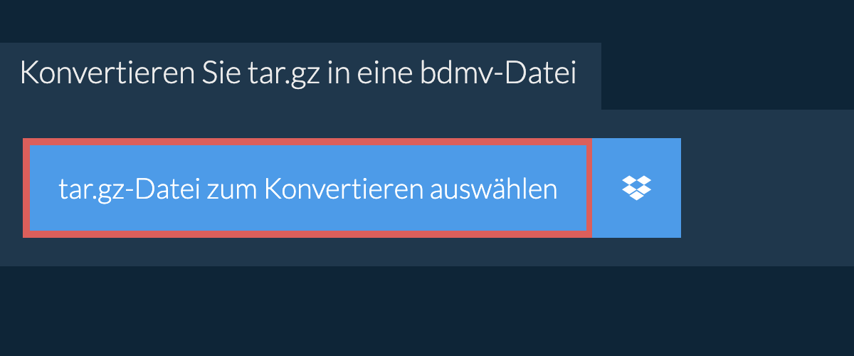 Konvertieren Sie tar.gz in eine bdmv-Datei