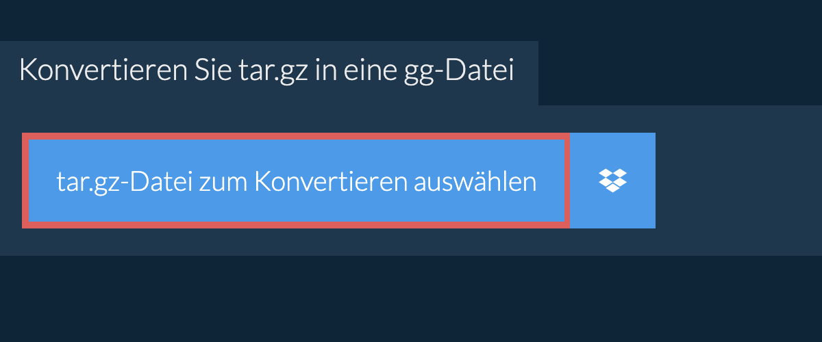 Konvertieren Sie tar.gz in eine gg-Datei