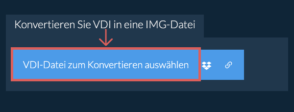 Konvertieren Sie VDI in eine IMG-Datei
