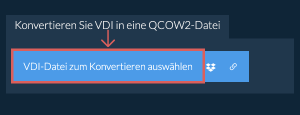 Konvertieren Sie VDI in eine QCOW2-Datei