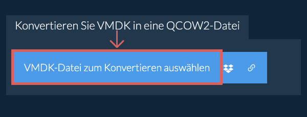 Konvertieren Sie VMDK in eine QCOW2-Datei