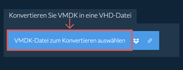 Konvertieren Sie VMDK in eine VHD-Datei