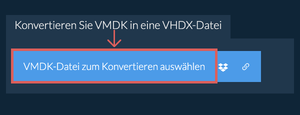 Konvertieren Sie VMDK in eine VHDX-Datei