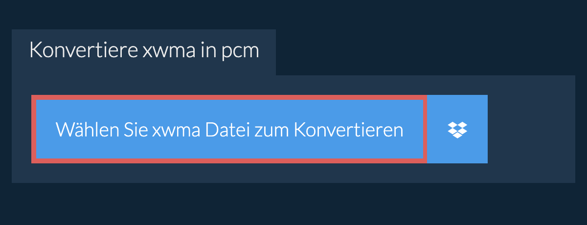 Konvertiere xwma in pcm