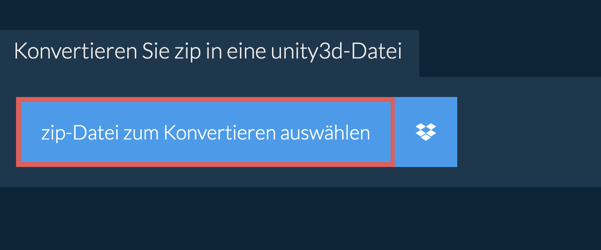 Konvertieren Sie zip in eine unity3d-Datei