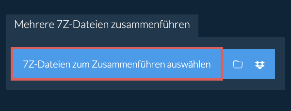 Mehrere 7Z-Dateien zusammenführen