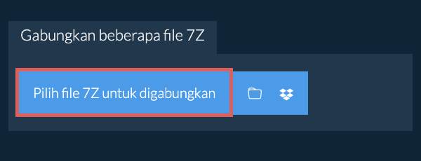 Gabungkan beberapa file 7Z