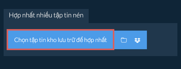 Hợp nhất nhiều tập tin kho lưu trữ