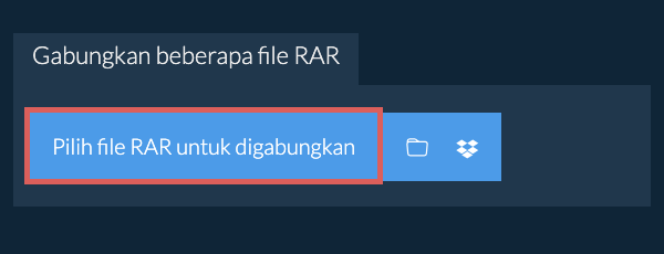 Gabungkan beberapa file RAR