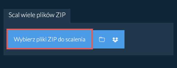 Scal wiele plików ZIP