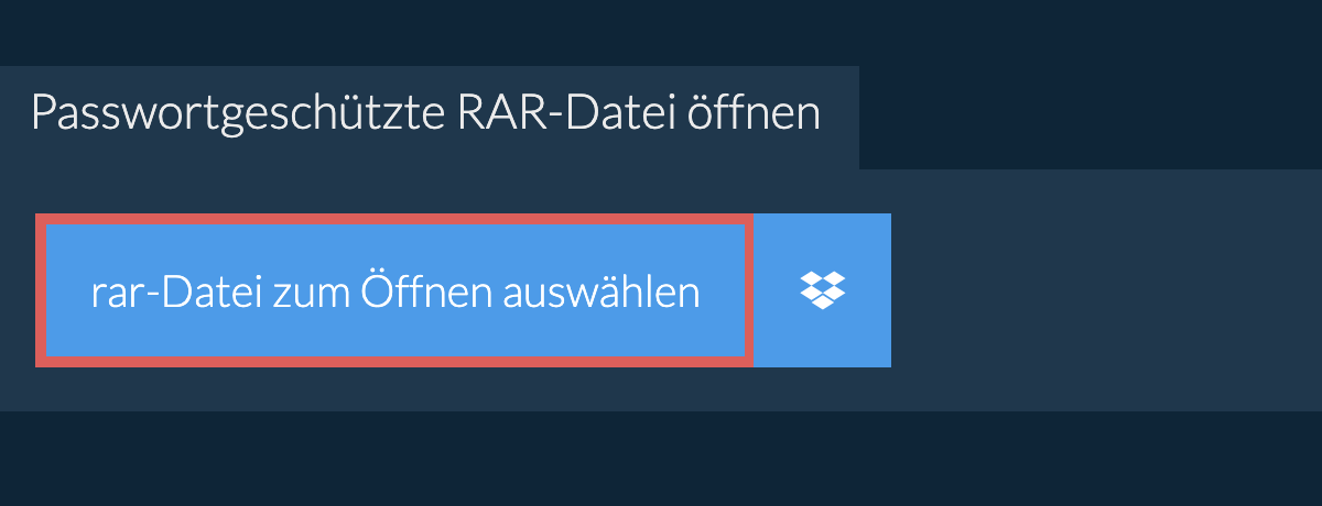 Passwortgeschützte rar-Datei öffnen