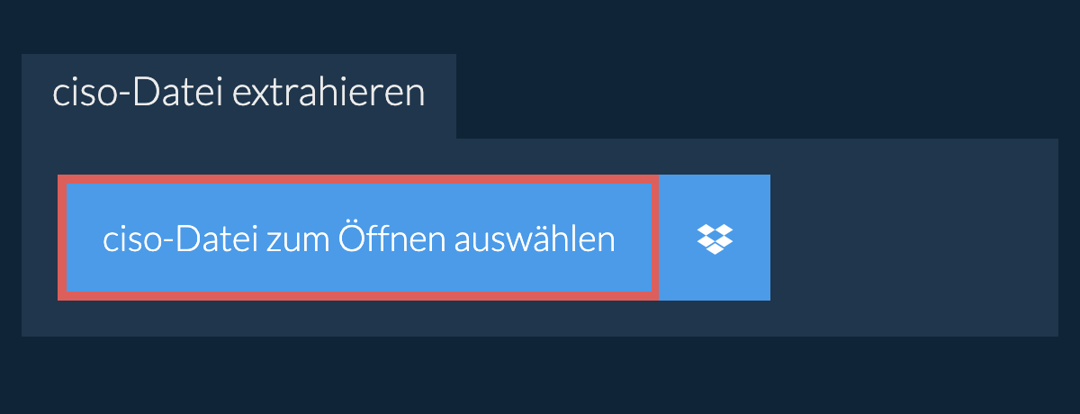 ciso-Datei extrahieren