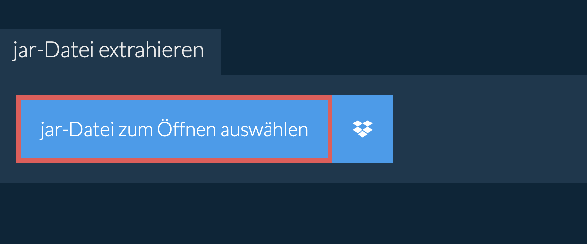 jar-Datei extrahieren