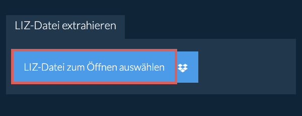 LIZ-Datei extrahieren