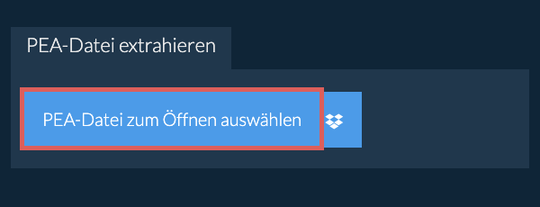 PEA-Datei extrahieren
