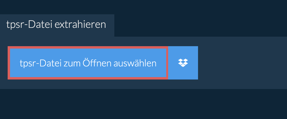 tpsr-Datei extrahieren