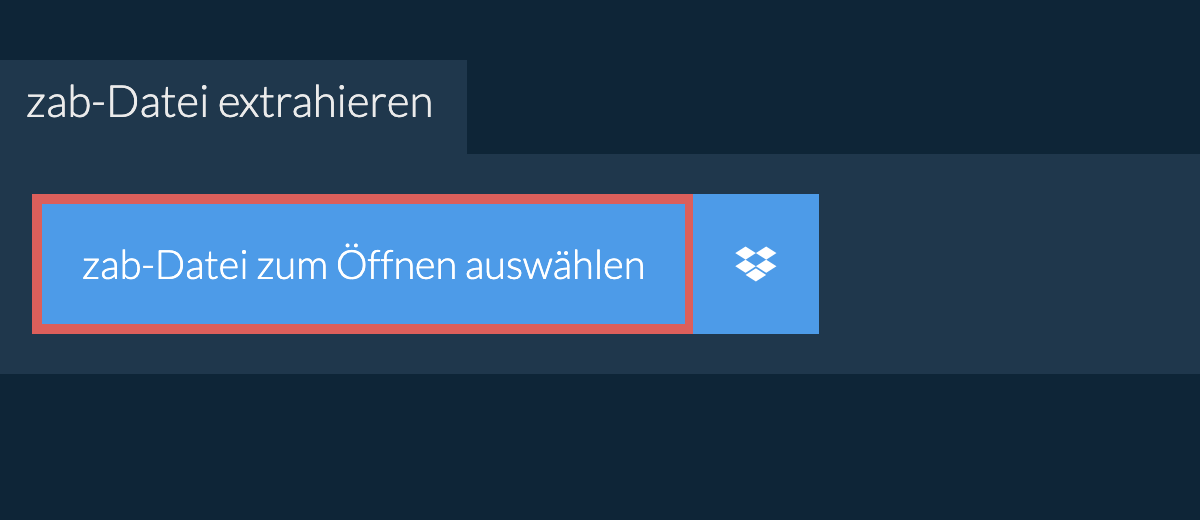 zab-Datei extrahieren