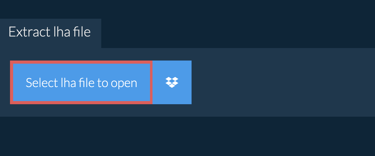 Extract lha file