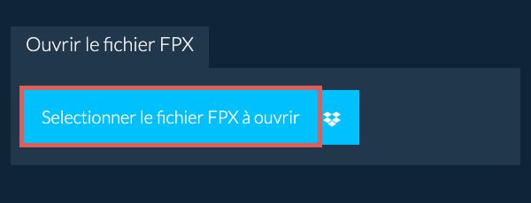 Ouvrir le fichier FPX