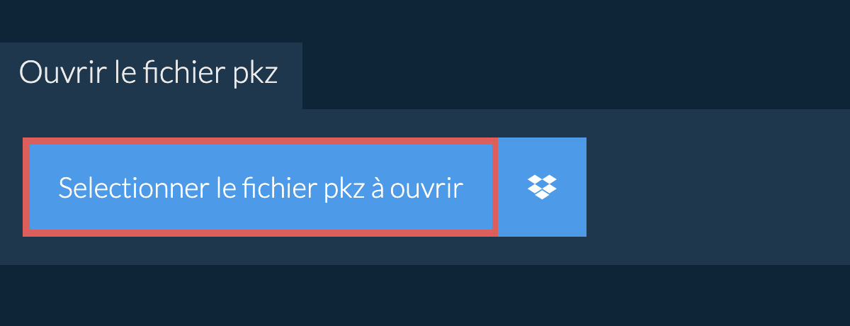 Ouvrir le fichier pkz