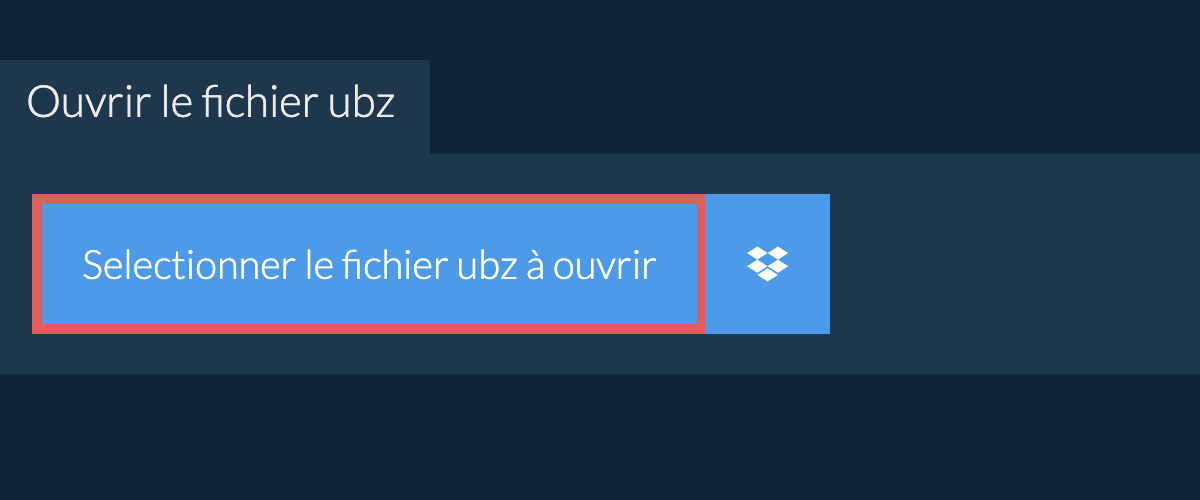 Ouvrir le fichier ubz