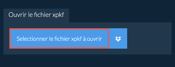 Ouvrir le fichier xpkf