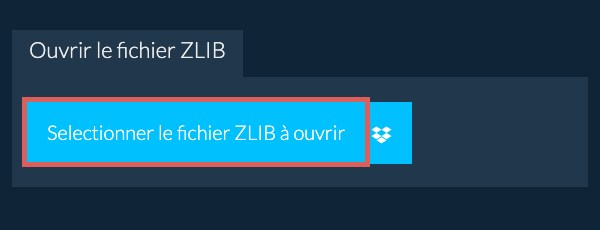Ouvrir le fichier ZLIB