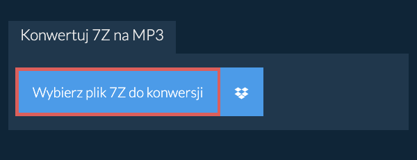 Konwertuj 7Z na MP3