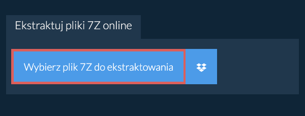 Ekstraktuj pliki 7Z online