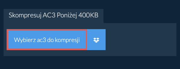 Skompresuj ac3 Poniżej 400KB