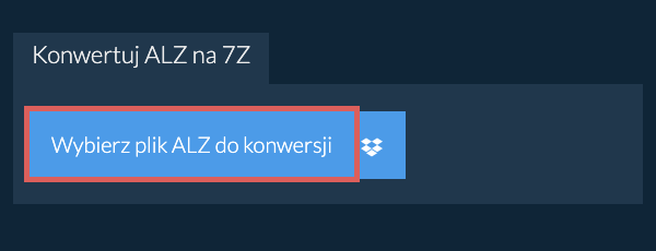 Konwertuj ALZ na 7Z