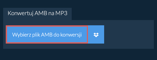 Konwertuj AMB na MP3