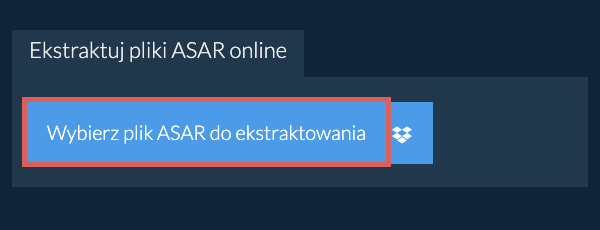 Ekstraktuj pliki ASAR online