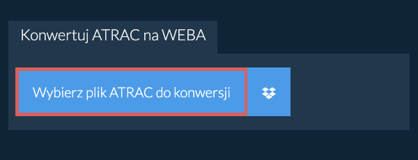 Konwertuj ATRAC na WEBA