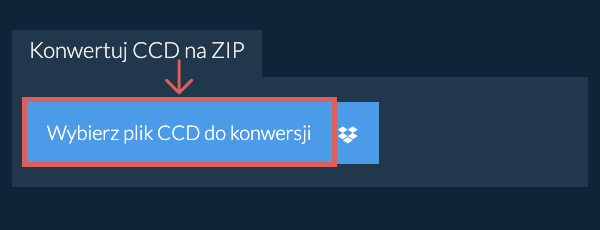 Konwertuj CCD na ZIP