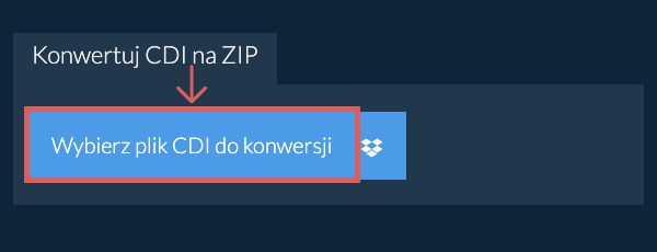 Konwertuj CDI na ZIP