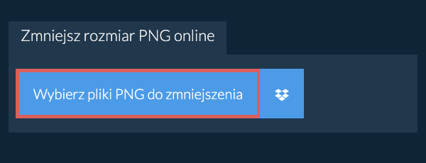 Zmniejsz rozmiar png online