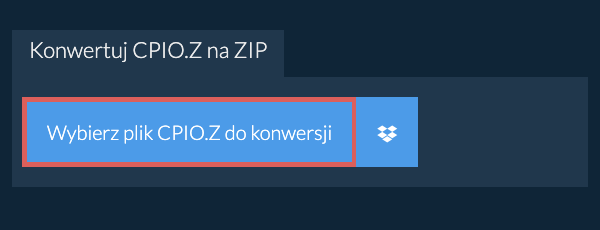 Konwertuj CPIO.Z na ZIP